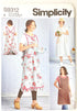 Simplicity Misses' Wraparound Apron Packet, Code 9312 Sewing Pattern, Sizes XS-XL, White...
