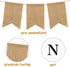 WATINC 26 Pack DIY Burlap Banner Set Include Letter Stencil, Design Swallowtail Flags for Kids and Adults, Handwriting Banner for Birthday and Ind...