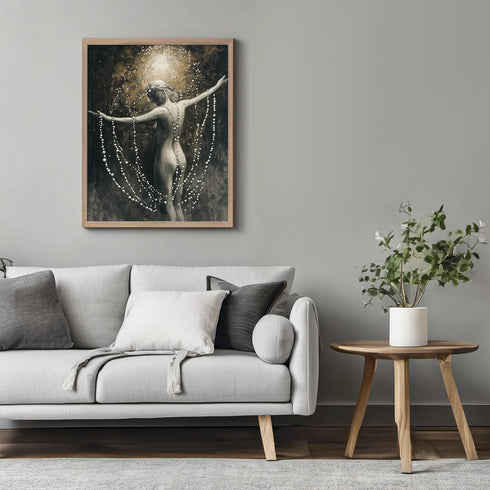 Posterizer 1 pcs-ethereal artwork of a figure embracing light 2-Fantasy & Fiction Art Gift for Art Lovers Living Room Bedroom Decor- unframed wall...