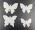 50Pcs Edible Wafer Cupcake Toppers Cake DIY White Blank Butterfly Cake Decoration Birthday Mix Size & White Colour...
