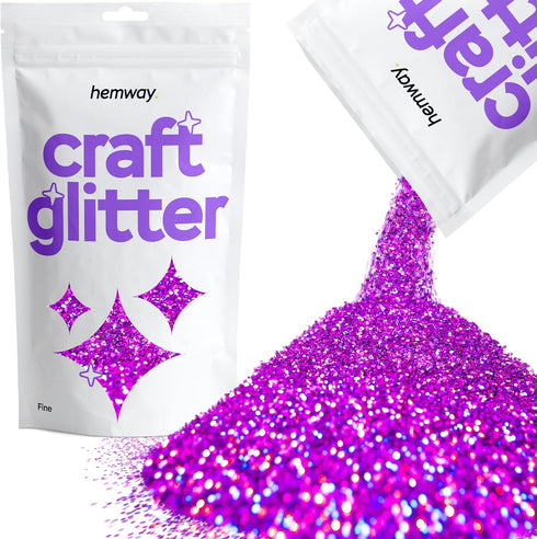 Hemway Craft Glitter 100g / 3.5oz Glitter Flakes for Arts Crafts Tumblers Resin Epoxy Scrapbook Glass Schools Paper Halloween Decorations - Fine (...