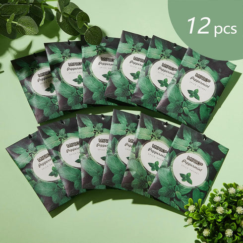 MYARO 12 Packs Peppermint Potpourri Bags Sachets for Drawer and Closet, Long-Lasting Drawer fresheners Closet sachets Home Fragrance...