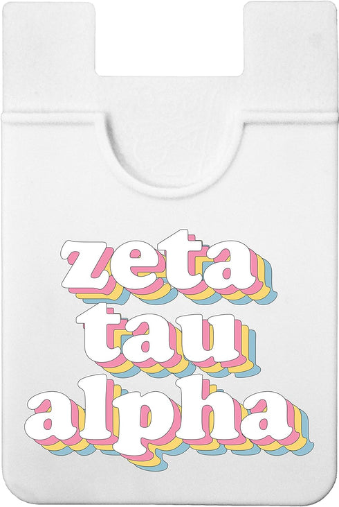 Sorority Shop Zeta Tau Alpha Koala Pouch - Retro Design Card Holder For Phone Case- Phone Wallet Stick On - Ultra-Thin and Lightweight Phone Case ...