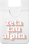 Sorority Shop Zeta Tau Alpha Koala Pouch - Retro Design Card Holder For Phone Case- Phone Wallet Stick On - Ultra-Thin and Lightweight Phone Case ...