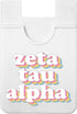 Sorority Shop Zeta Tau Alpha Koala Pouch - Retro Design Card Holder For Phone Case- Phone Wallet Stick On - Ultra-Thin and Lightweight Phone Case ...