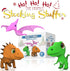 Dinosaur Bath Toys No Holes, Mold Free Baby Bath Toys for Toddlers 1-3, Dino Bath Toys for Tub,Beach,Pool, BPA-Free, Dishwasher-Safe, Infant Batht...