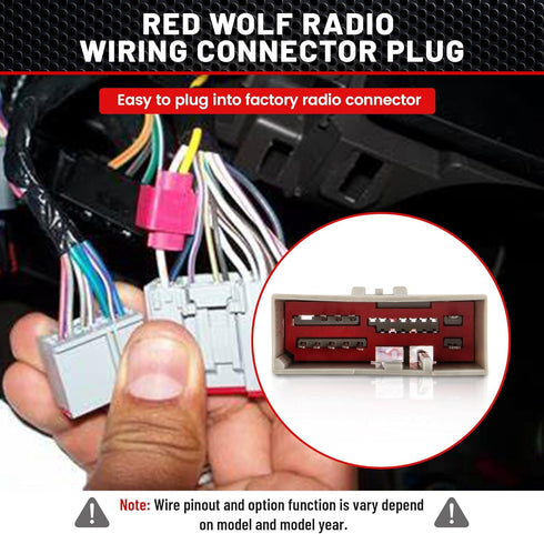 RED WOLF Radio Harness Compatible with Ford 2003-Up F150 Focus Explorer Lincoln MKX for 2006-2008 Hyundai Sonata Install Aftermarket Stereo Power ...