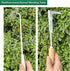 3 Pack Weed Puller Tool, Grandpas Weeder Tool, Manual Stainless Steel Weeding Tool, L-Shape Crack Sickle and 4 Teeth Weeder Tool with Gloves for L...