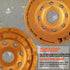 KSEIBI 644025 Diamond Concrete Grinding Wheel 4 inch for Polishing and Cleaning Stone Concrete Surface, Cement, Marble, Rock, Granite, and Thinset...