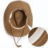 Unisex Straw Cowboy Hats for Women and Men Western Beach Cowboy Sun Hat Wide Brim Cap for Beach, Halloween, Partie...
