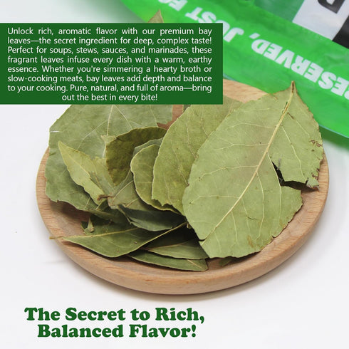 NPG Whole Bay Leaves 2 Oz, Dried Laurel Leaf, Aromatic Spice Herbs for Cooking Stew, Soup, Sauces, Seafood, Meat, and Vegetable Dishes...