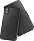 iPhone XR Leather Wallet Case, Crave Vegan Leather Guard Removable Case for Apple iPhone XR (6.1 Inch) - Black...