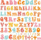 260pcs Groovy Bulletin Board Letters for Classroom 4” Letters Combo Pack Set Retro Hippie Classroom Decorations Boho Daisy Alphabet Numbers Symbol...