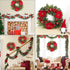 Adeeing 16 Inch Christmas Wreath, Outdoor Christmas Wreath with Red Artificial Poinsettia Flowers Ball Ornaments Pine Cones Berries for Door Wall ...