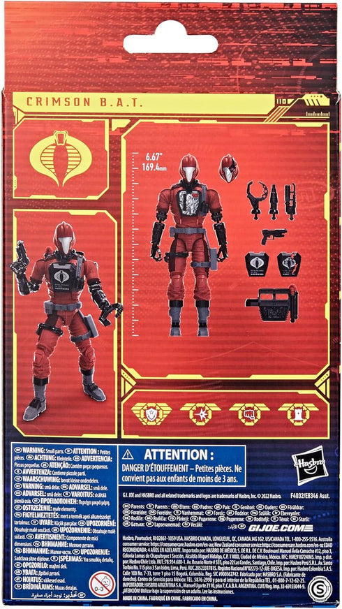 G. I. Joe Classified Series Crimson B.A.T. Action Figure, 4+ Years, 60 Collectible Premium Toy, Multiple Accessories 6-Inch-Scale, Custom Package ...