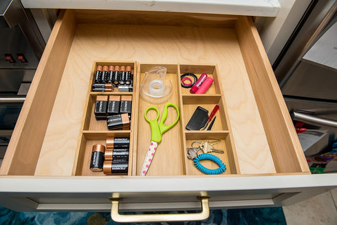 Lipper International 824, Bamboo Wood 4-Compartment Organizer Tray, 11 5/8" x 7 7/8" x 1 3/4"...