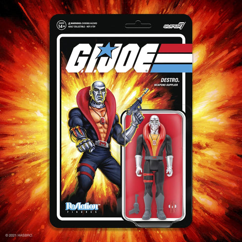 Super7 G.I. Joe Destro 3.75 in Reaction Figure...