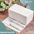 Bell Marque White Dinner Napkin-300 2-Ply White Dinner Napkins, 0.1" Height, 17" width, 15" Length (Pack of 300)...