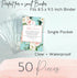Recipe Binder Page Protectors for 8.5 x 9.5 inch Binders. Holds 50 Protective Sleeves That Hold 6.5" x 8.5" Full Recipe Cards, Heavyweight Crystal...