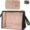 MONSTINA Makeup Bag-with Makeup Brush Plate,Clear Cosmetic Bag Large Capacity,Portable Travel Makeup Case Organizer,TSA Approved Toiletry Bag for ...