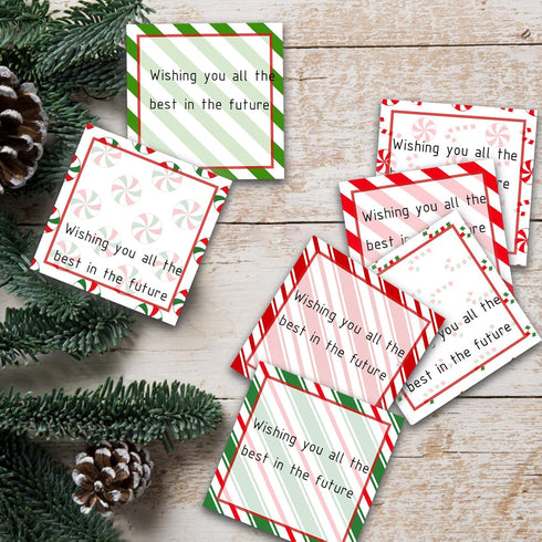9 Pieces Christmas Candy Sticky Notes 3x3 Inch Cute Christmas Candy Note Pads Adesive Winter Candy Memo Notes for School Office Home Supplies Stud...