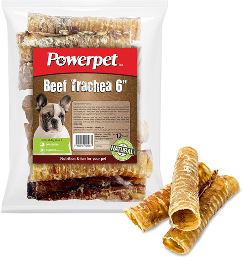 Beef Trachea Dog Chew - 100% All Natural & Highly Digestible - Low Fat, Protein-Rich Treat - Ideal for All Breed Sizes - Healthy, Tasty, and Long-...