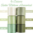 HUIHUANG Sage Green Ribbon 1-1/2 inch Light Sage/Dusty Sage/Moss Green/Antique White Satin Ribbon Set for Flower Bouquet, Gift Wrapping, Hair Bows...