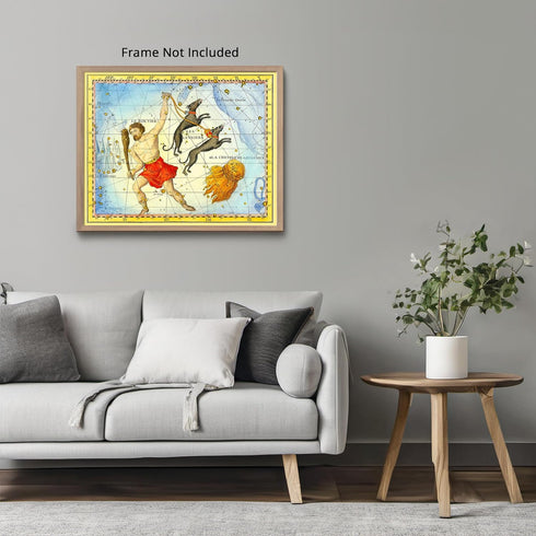 Posterizer 1 pcs-1776 Comae Berenices Bootes-star chart-Astrology & Zodiac Art-Astronomy & Celestial Art-Gift for Steampunk and Astrology Lovers- ...