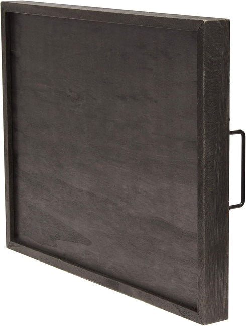 Elegant Designs, 15.50" x 12", Trick or Treat Decorative Wood Serving Tray w/Handles, Black Wash Trick & Treat (HG2000-KTT)...