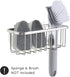 SunnyPoint NeverRust Deluxe Kitchen & Bathroom Sink Sponge Holder Organizer with Adhesive Mount - Additional Suction Cup Included – Sponge & Brush...