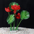 VOCOSTE 1pcs Fish Tank Aquarium Decorations Plants, Mini Aquarium Decorations Plastic Plants for Aquarium Decorations, Red 10.24"...
