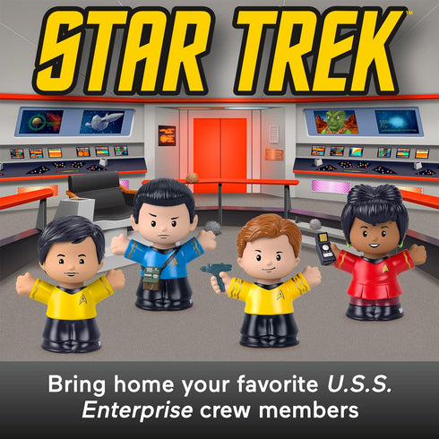 Little People Collector Star Trek TV Series Special Edition Set for Adults & Fans, 4 Figures in Display Box...