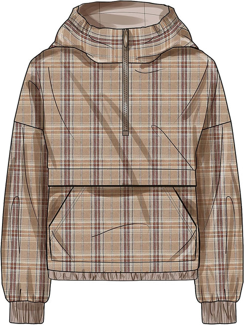 Simplicity Easy Men's Half Zip Hoodie Sewing Pattern Kit, Design Code S9829, Sizes S-M-L-XL-XXL, Multicolor...