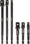 ARES 70382-6-Piece 3-Inch and 6-Inch Impact Grade Socket Adapter Set - Turns Impact Drill Driver into High Speed Socket Driver - 1/4-Inch, 3/8-Inc...