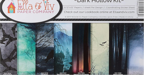 Ella & Viv by Reminisce EAV-1023 Dark Hallow Scrapbook Collection Kit...