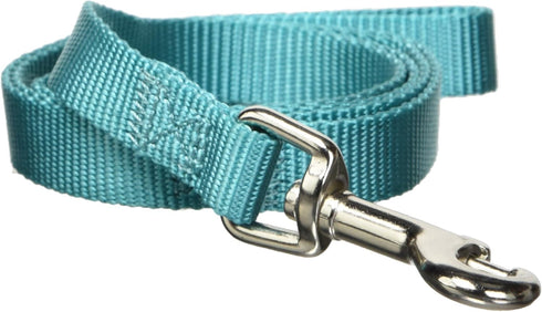 Zack & Zoey Basic Nylon Dog Leash, 4-Feet x 5/8-Inch Lead, Bluebird...