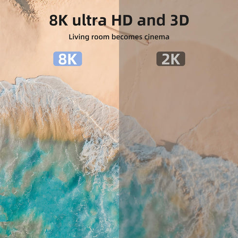 8k Hdmi Cable 6.6ft Ultra High Speed HDMI 2.1 Cable 8K@60HZ 4K@120HZ 48Gbps HDMI Cord for HDTV,PS4,PS5,Monitor Laptop,Xbox,HDCP 2.2&2.3 Support HD...
