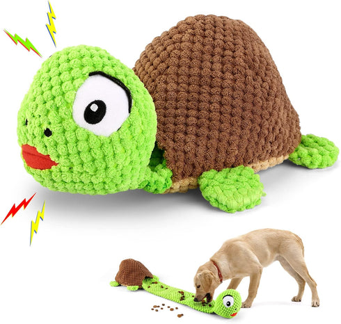 Dog Squeak Toys Dogs Enrichment Treat Dispensing Puzzle Toys Interactive Dog Toys for Large Medium Small Dogs...