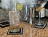 Highball & Chaser Coasters, 12in x 6in. 1cm (6 Pack) Thick Durable and Stylish Bar Mat for Spills, Service Mat for Coffee, Bars, Restaurants Count...