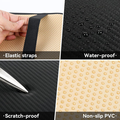 Amiss Car Center Console Pad, Universal Waterproof Car Armrest Seat Box Cover, Car Interior Accessories, Carbon Fiber PU Leather Auto Armrest Cove...