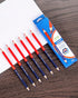 Precision Marking Pencils for Detailed Work (Wooden Pole Red and Blue Dual Color)...