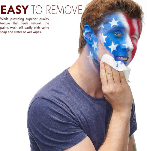 Face Paint Kit - Dermatologically Tested, Non-Toxic & Hypoallergenic - Professional Painting for Kids & Adults - Cosplay Makeup - Easy to Apply & ...