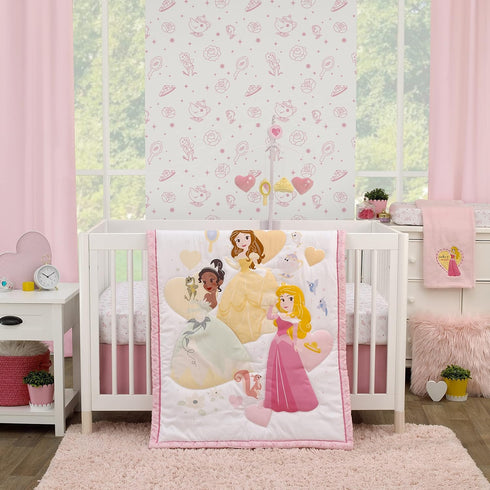 Disney Make A Wish Princess Pink and White Super Soft Changing Pad Cover...