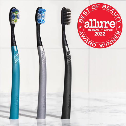 Colgate Keep Charcoal Replaceable Head Toothbrush Starter Kit, 2 Brush Heads...