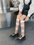 Benefeet Sox Womens Lace Knee High Socks Girls Nylon Knee Highs Sexy Sheer Trouser Socks Black White Mesh Fishnet Stockings...