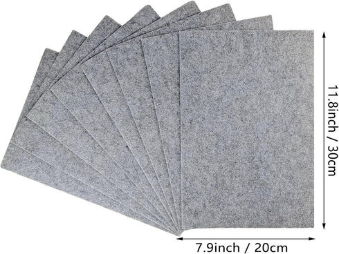 Jtnohx Stiff Felt, 2mm Thick Felt Sheets for Crafts, 8"x12" Hard Felt Fabric Squares for DIY Projects (Grey Color)...