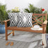 Adabana Outdoor Waterproof Throw Pillow Covers Set of 2 Boho Geometric Pillows Cases for Patio Garden 18 x 18 Inch White...