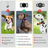 Dog Collar for Medium Large Breed Dogs with 360° Water Proof Airtag Holder, Padded Soft Reflective Nylon Pet Collar for Puppy Small Girl Boy Dogs,...