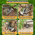 2PCS Weed Puller Tool, Weeding Artifact Uprooting Weeding Tool, Garden Planting Weed Pulling Tool with Handle 4 Teeth Manganese Steel for Vegetabl...