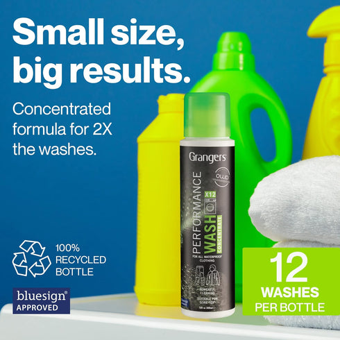Grangers Performance Wash/Detergent for Outerwear and Performance Clothing (12 Washes), 10 oz...